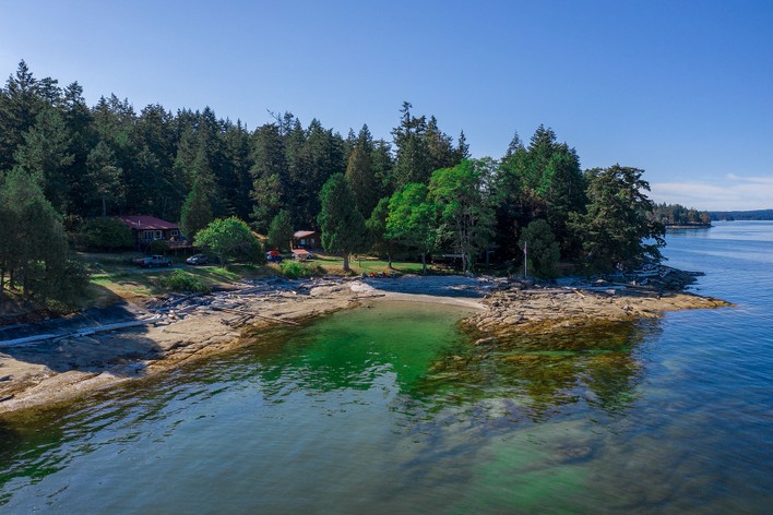 Pender Island, BC, Canada - Custom Handcrafted Home and Land W/ Vineyard  Potential For Sale - Wine Real