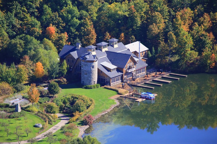 modern lake house for sale