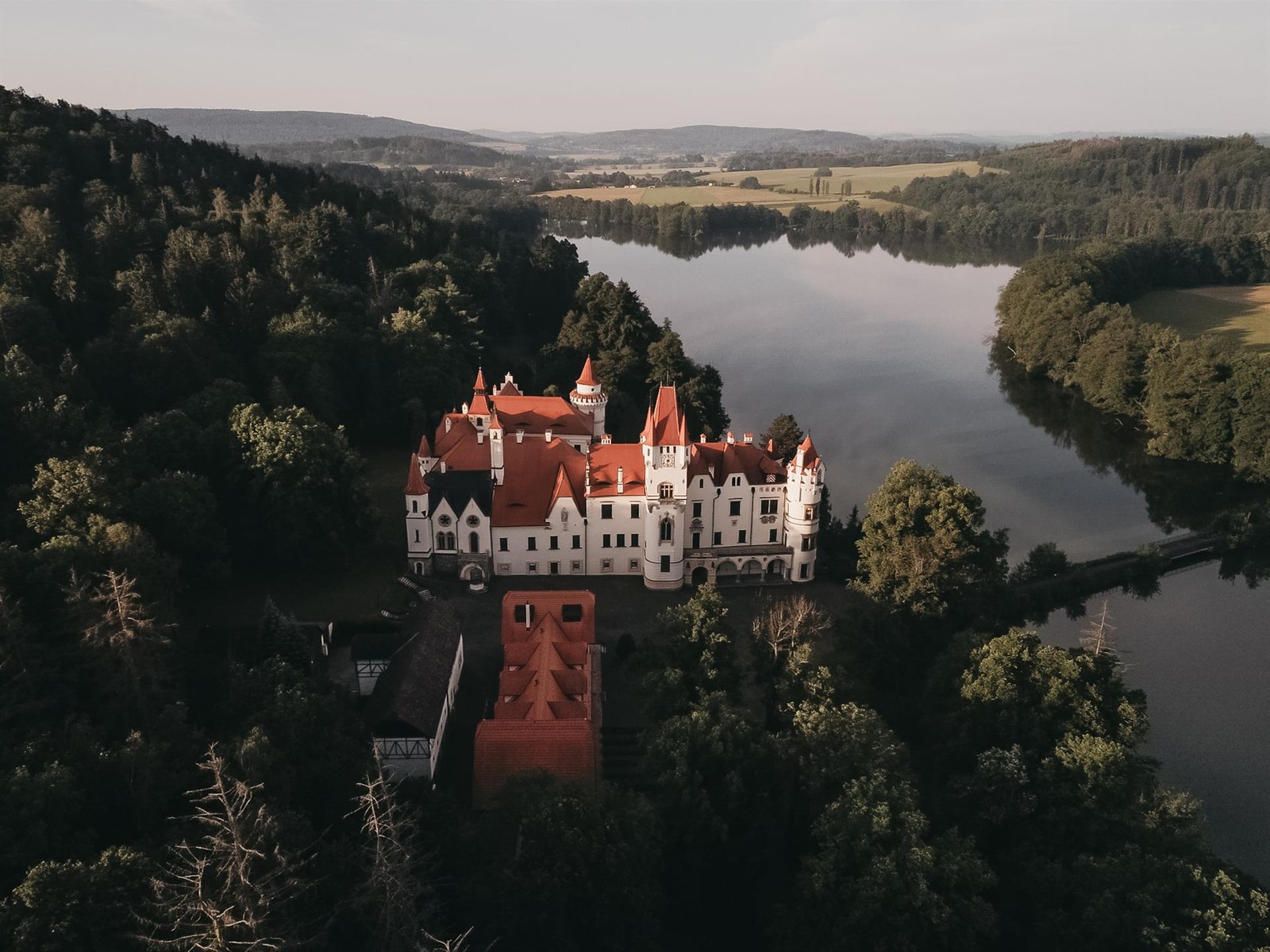 This Neo-Renaissance castle in the Pilsen region of the Czech Republic, dates from the 12th century.