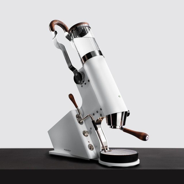 The Manument Leva Machine, is the brainchild of an industrial designer and former barista champion