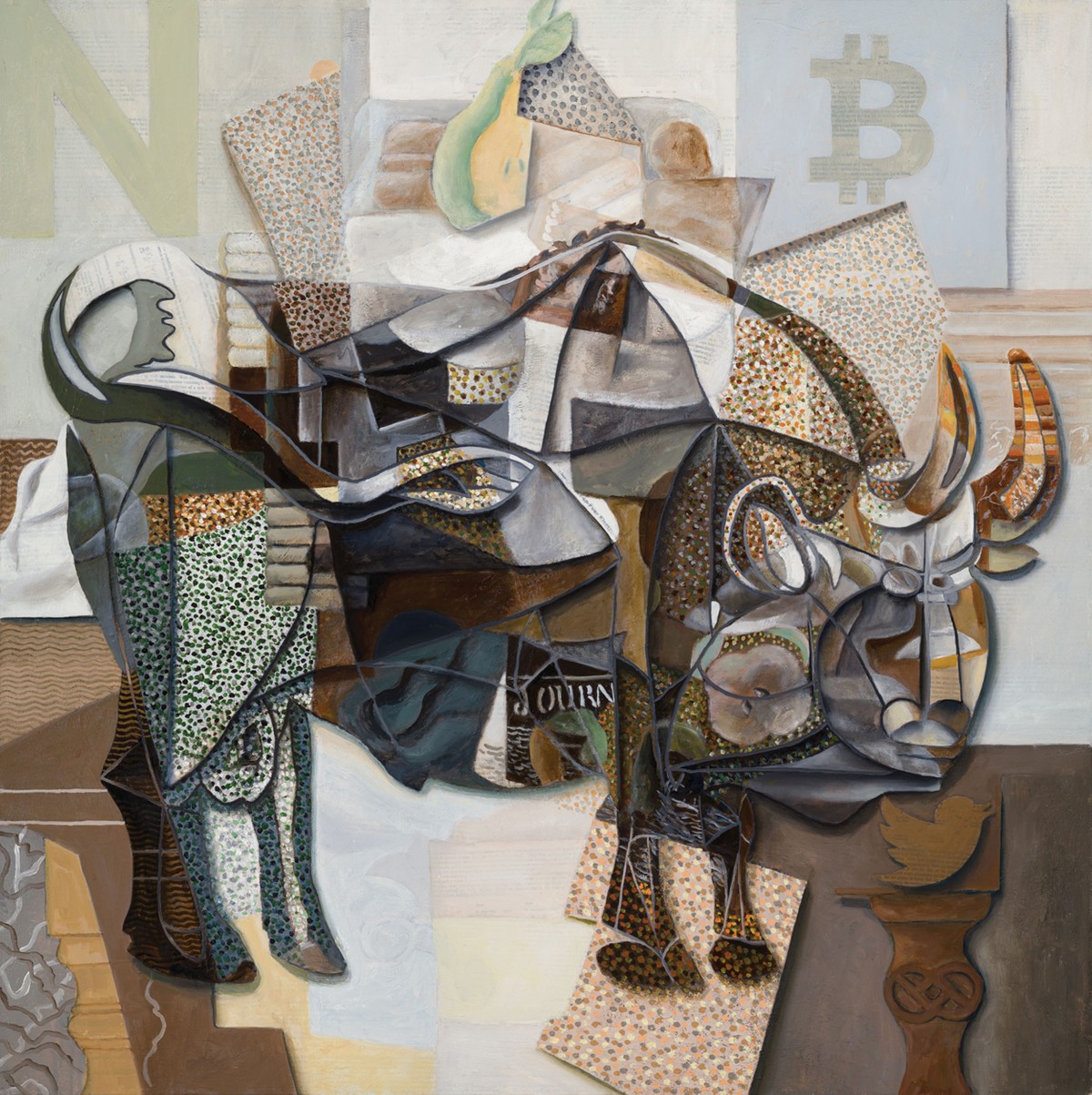 Trevor Jones’ Picasso’s Bull, is an example of the fusion of art and technology