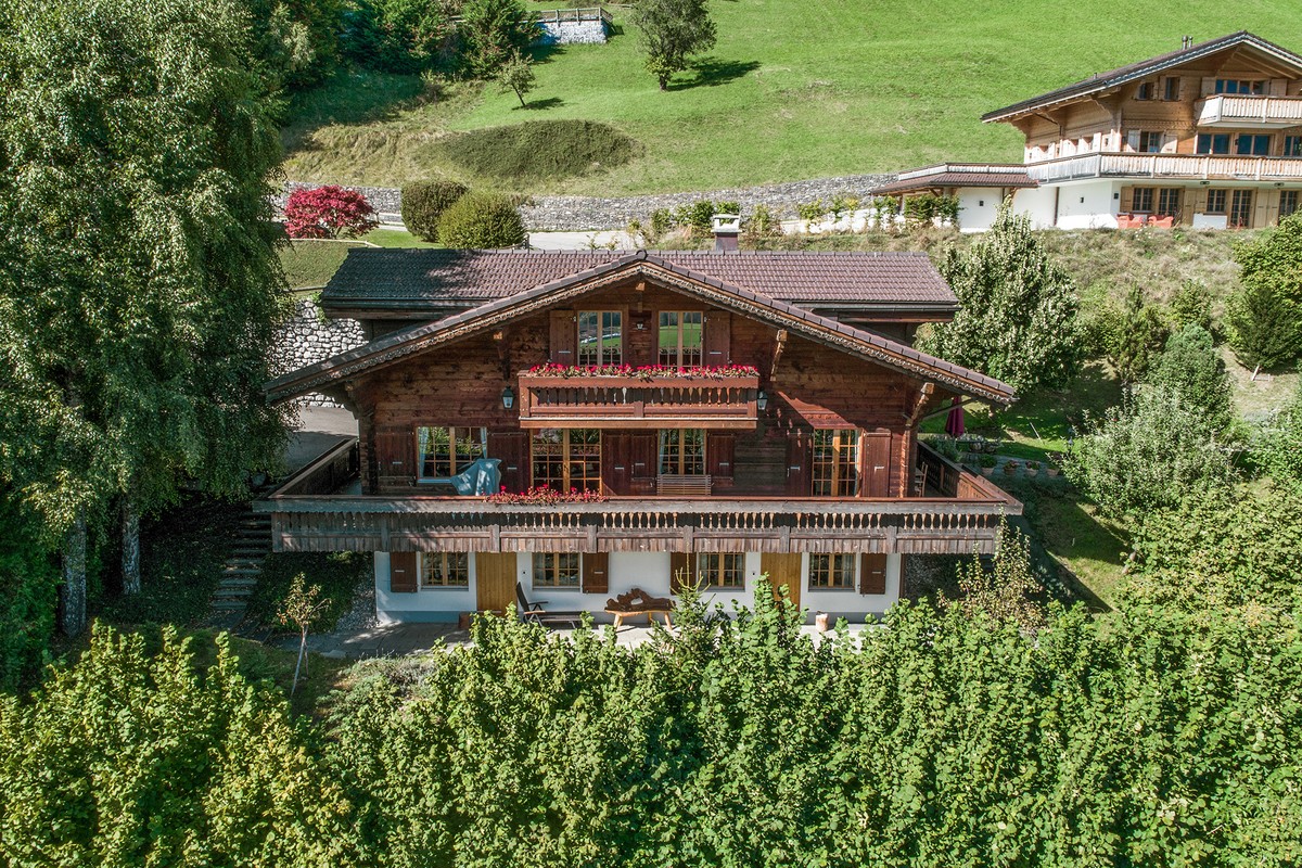 Chalet with panoramic views of the mountains in Vaud, Switzerland